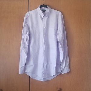 Lavender Land's End Pinpoint Oxford Shirt